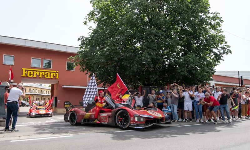 ¡Así celebró Ferrari su victoria en Le Mans!