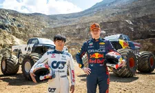 Thumbnail for article: Tsunoda verslaat Verstappen in spectaculaire offroad race