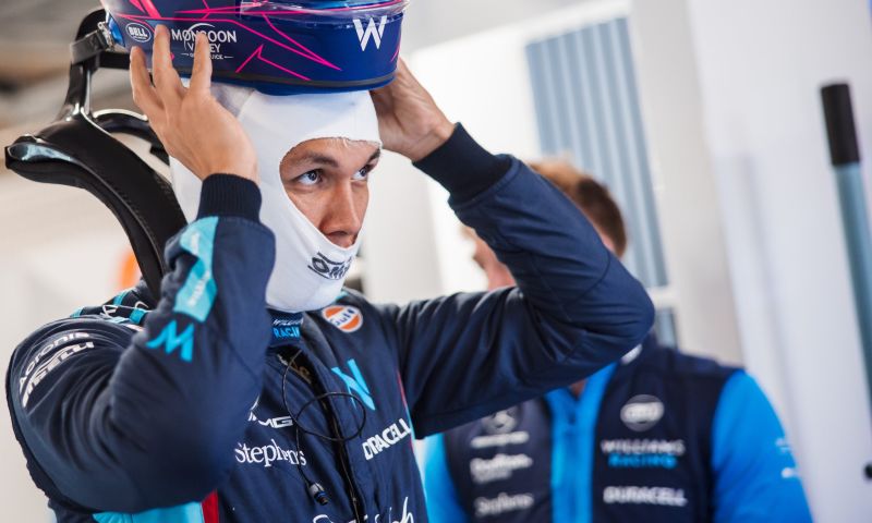 Alexander Albon is geliefd bij Williams 