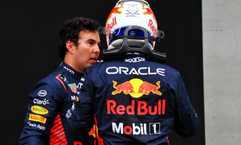 Verstappen Perez battle lap 1 Sprint Race Austrian Grand Prix 2023