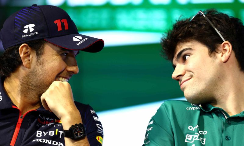 Verstappen missing from Silverstone press conference; Perez with Stroll