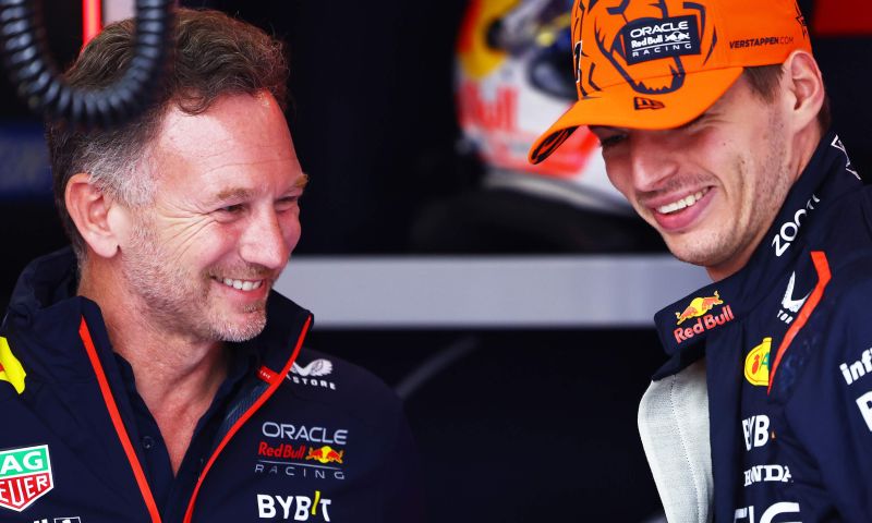 Horner reacts to Verstappen victory Silverstone 2023