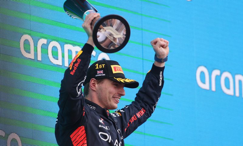 max verstappen après le grand prix de Grande-Bretagne silverstone 2023