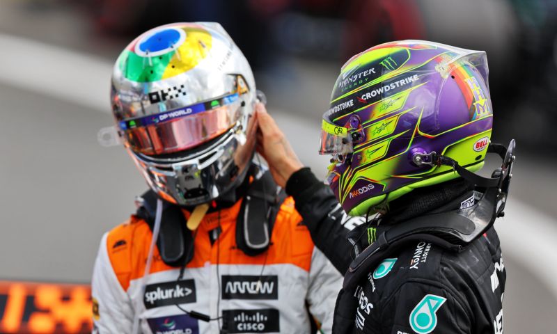 hamilton : le combat avec norris a silverstone est dur mais juste