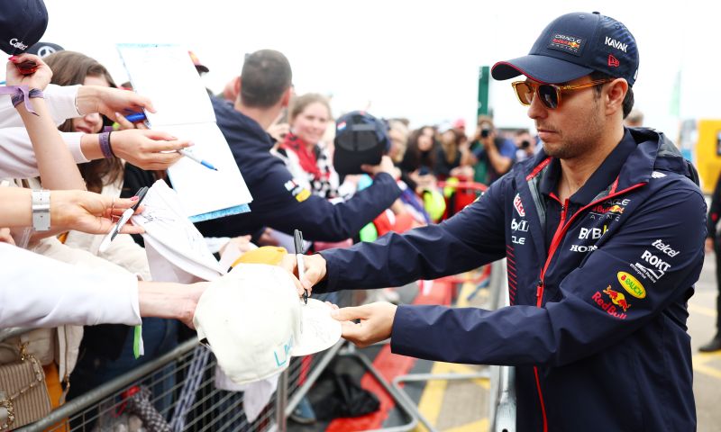 Manifestação de Sergio Perez em Madri