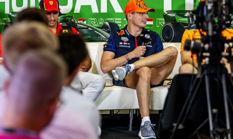 Dit zei Verstappen tijdens de persconferentie voor de GP van Hongarije