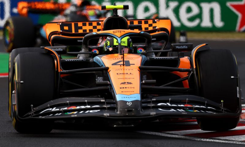 mclaren verrast in hongarije lando norris