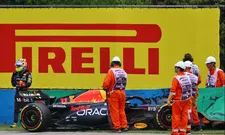 Thumbnail for article: Blunder Perez 'hoogtepunt' in natte VT1,  geen tijd voor Verstappen