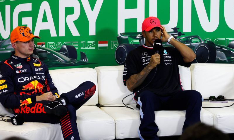 Final starting grid GP Hungary Hamilton and Verstappen on front row