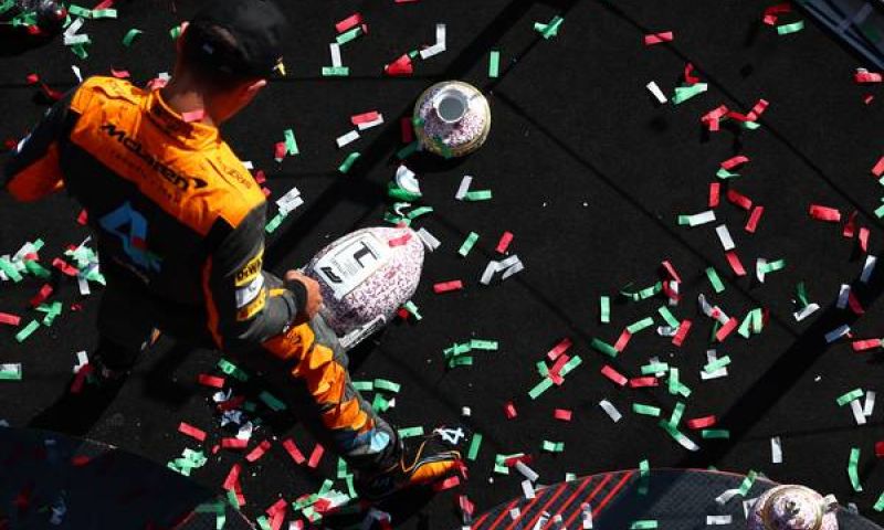 Norris rompe el trofeo de Verstappen en Hungría 2023 F1