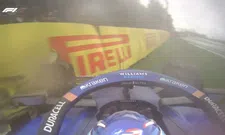 Thumbnail for article: Red flag on a wet Spa-Francorchamps: Sargeant hits the tyre stacks