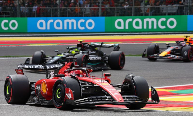 Charles Leclerc réagit au podium du Grand Prix de Belgique