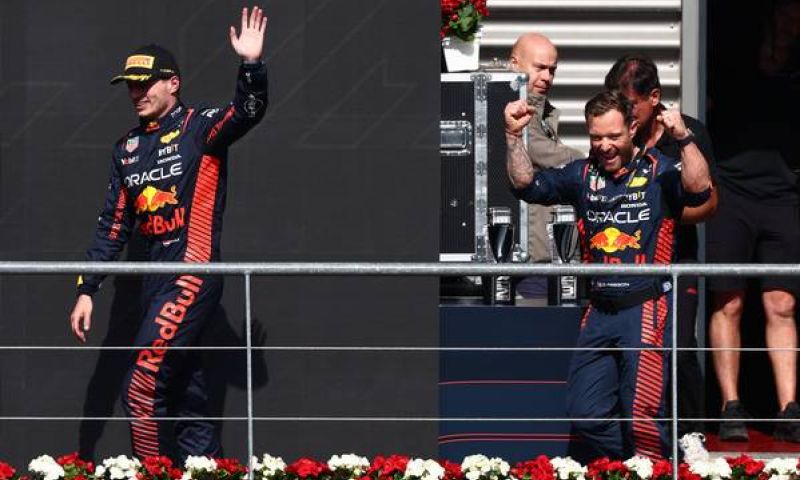 Le trophée Red Bull Racing à Spa en Belgique à nouveau cassé