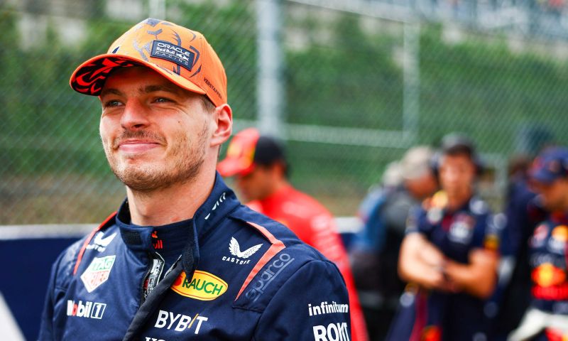 Verstappen reaction after 2023 Belgium Grand Prix win