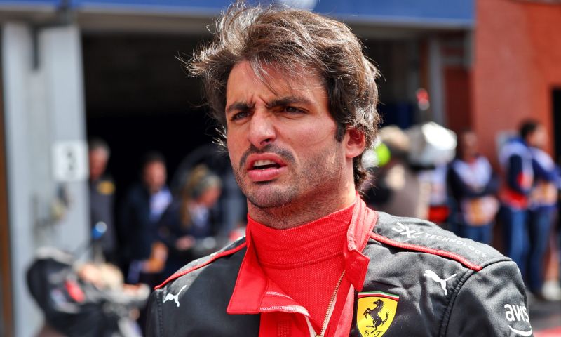 Carlos Sainz had to abandon his race at the Belgian Grand Prix