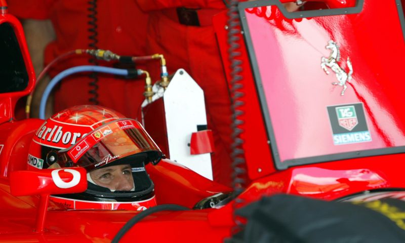 Legendarische Ferrari-bolide Michael Schumacher gaat onder de hamer