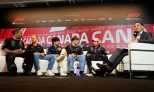 Thumbnail for article: Verstappen non partecipa alla conferenza stampa di Monza, presenti Perez e Hamilton