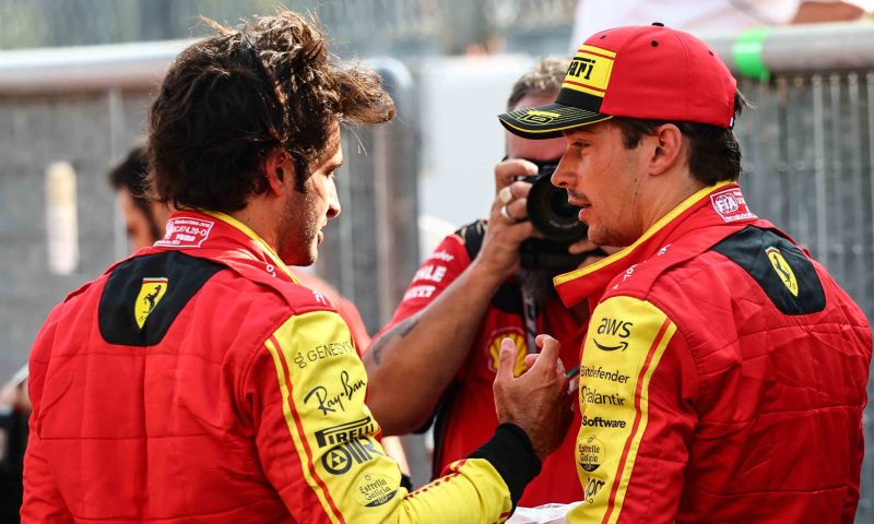 Sainz and Leclerc on performance pressure at Ferrari