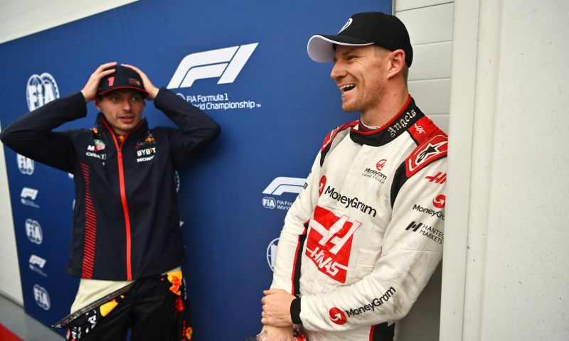 Verstappen ontvangt complimenten van Hulkenberg