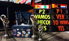 Thumbnail for article: Verstappen and Perez race on cleaning machines in Singapore