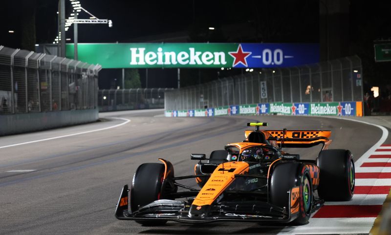 Norris, contento con la P4 para el GP Singapur 2023 de F1 en Marina Bay