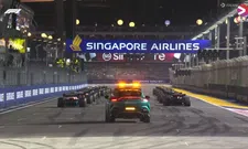 Thumbnail for article: Sainz holds onto lead, as Hamilton cuts Turn 1 at the Singapore Grand Prix