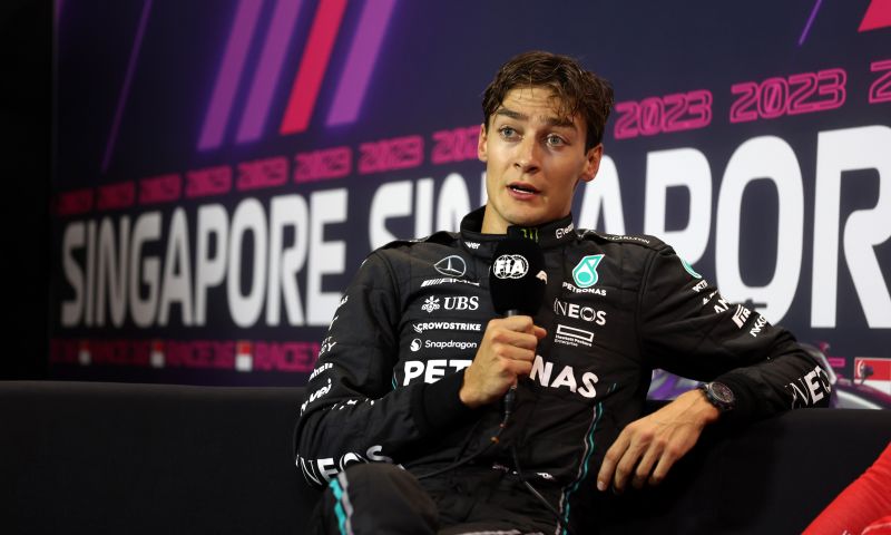 Russell triste tras el GP de Singapur 2023 F1 .es