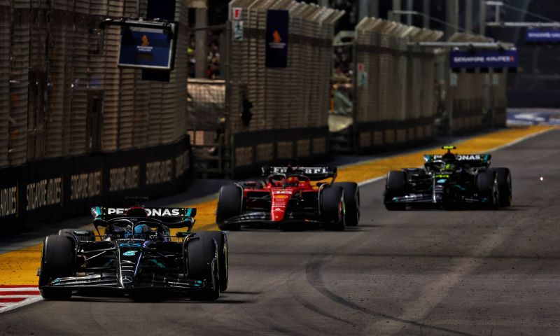 Mercedes sobre el mal rendimiento del Red Bull en Singapur 2023 F1