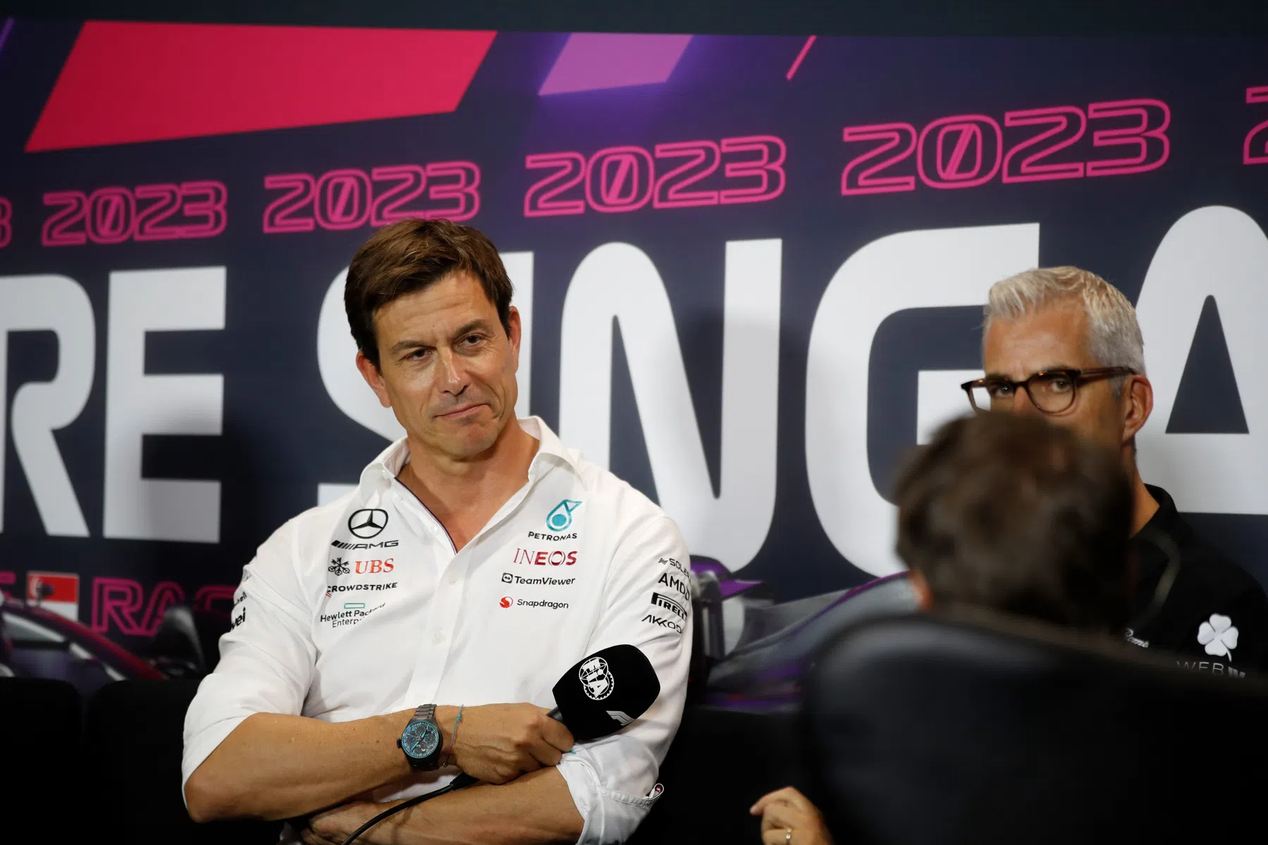 Toto Wolff de Mercedes previo al Gran Premio de Qatar 2023 de F1 en Losail