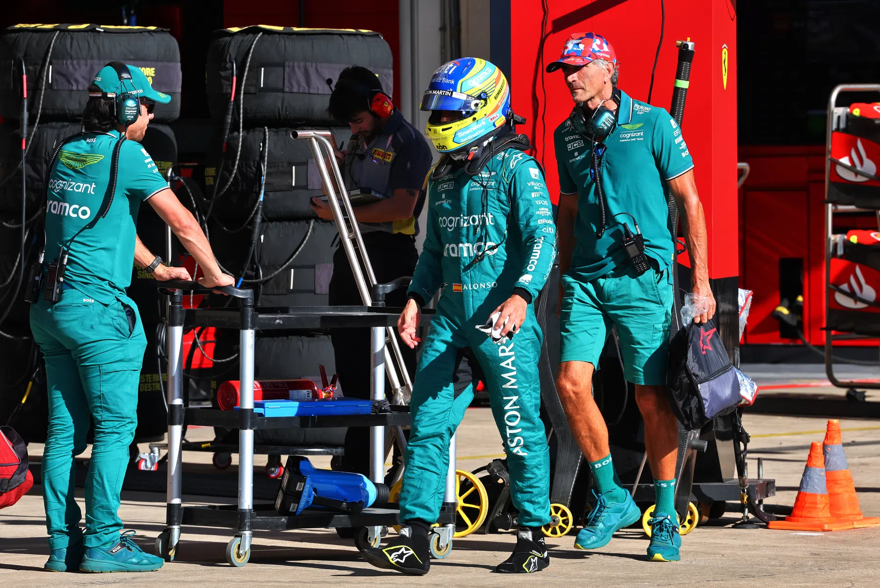 Fernando Alonso tras la clasificación del GP de Estados Unidos Austin 2023