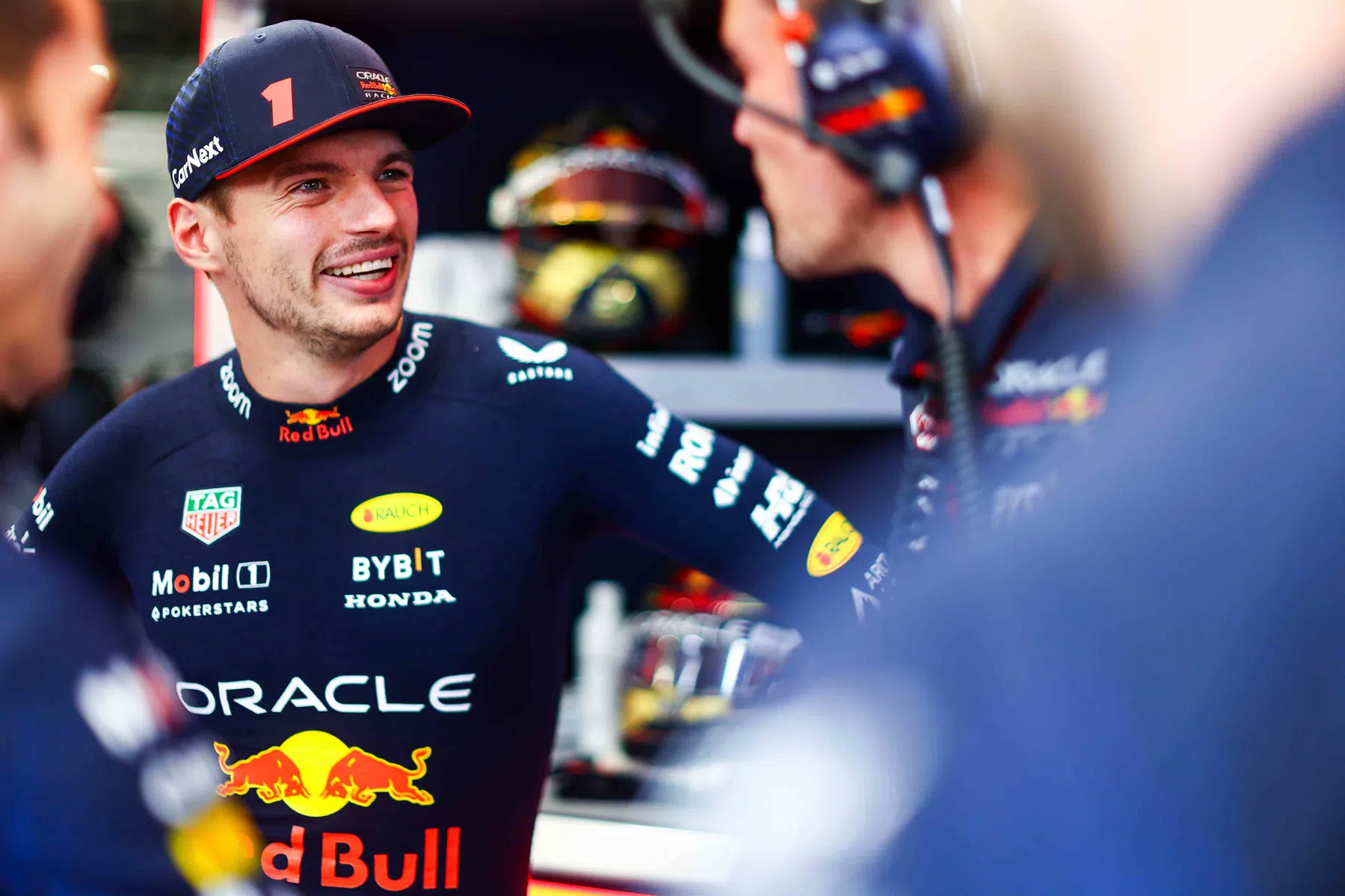 réaction verstappen après avoir décroché la pole brésil 2023