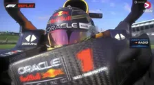 Thumbnail for article: Lachende Verstappen zingt over de boardradio: 'Dit kan ik niet'