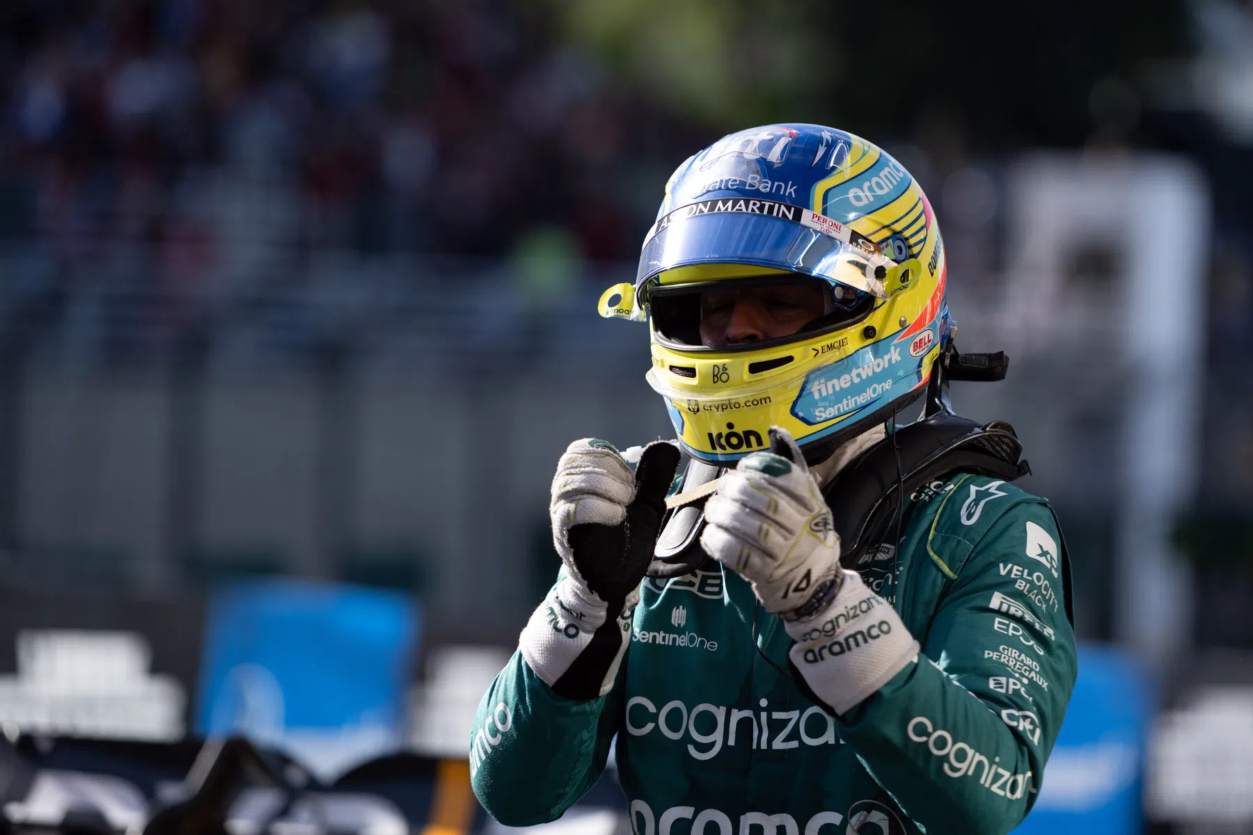 fernando Alonso auf dem dritten Platz beim Großen Preis von Brasilien