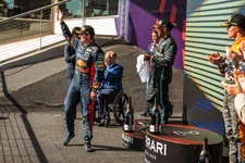 Thumbnail for article: Verstappen, Hamilton and Ricciardo on stage with U2