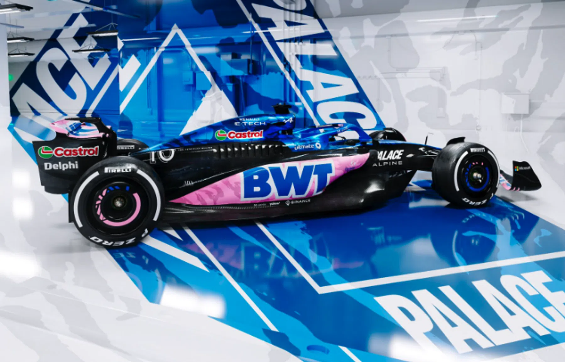 Alpine special one-off livery Las Vegas GP 2023 Kappa