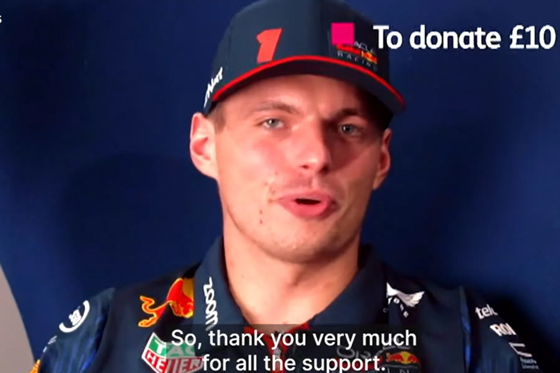 verstappen sorprende un giovane fan che ha sconfitto il cancro con un bellissimo video messaggio