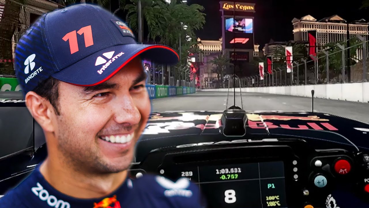 Experience a fast lap of Las Vegas through the eyes of Perez