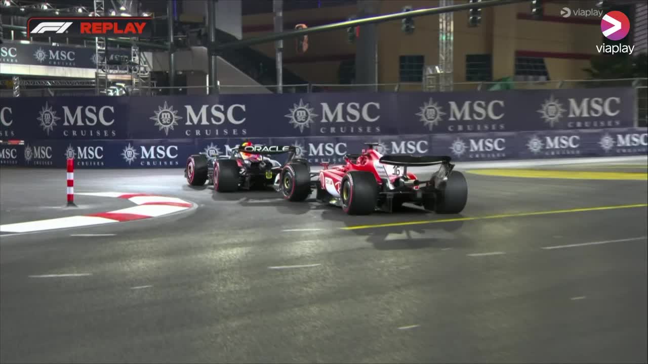 Verstappen and Leclerc duel in Las Vegas during FP2