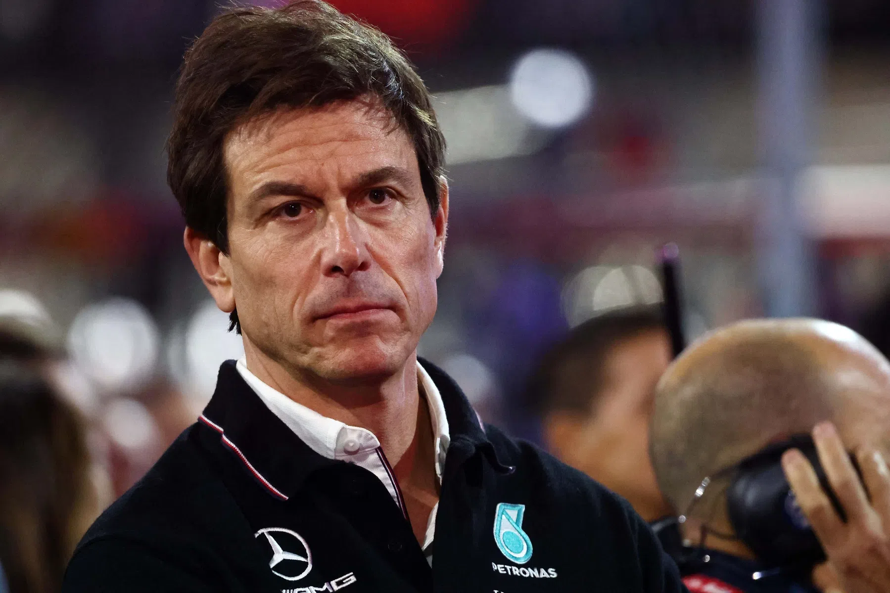 column gp las vegas mercedes toto wolff naait carlos sainz