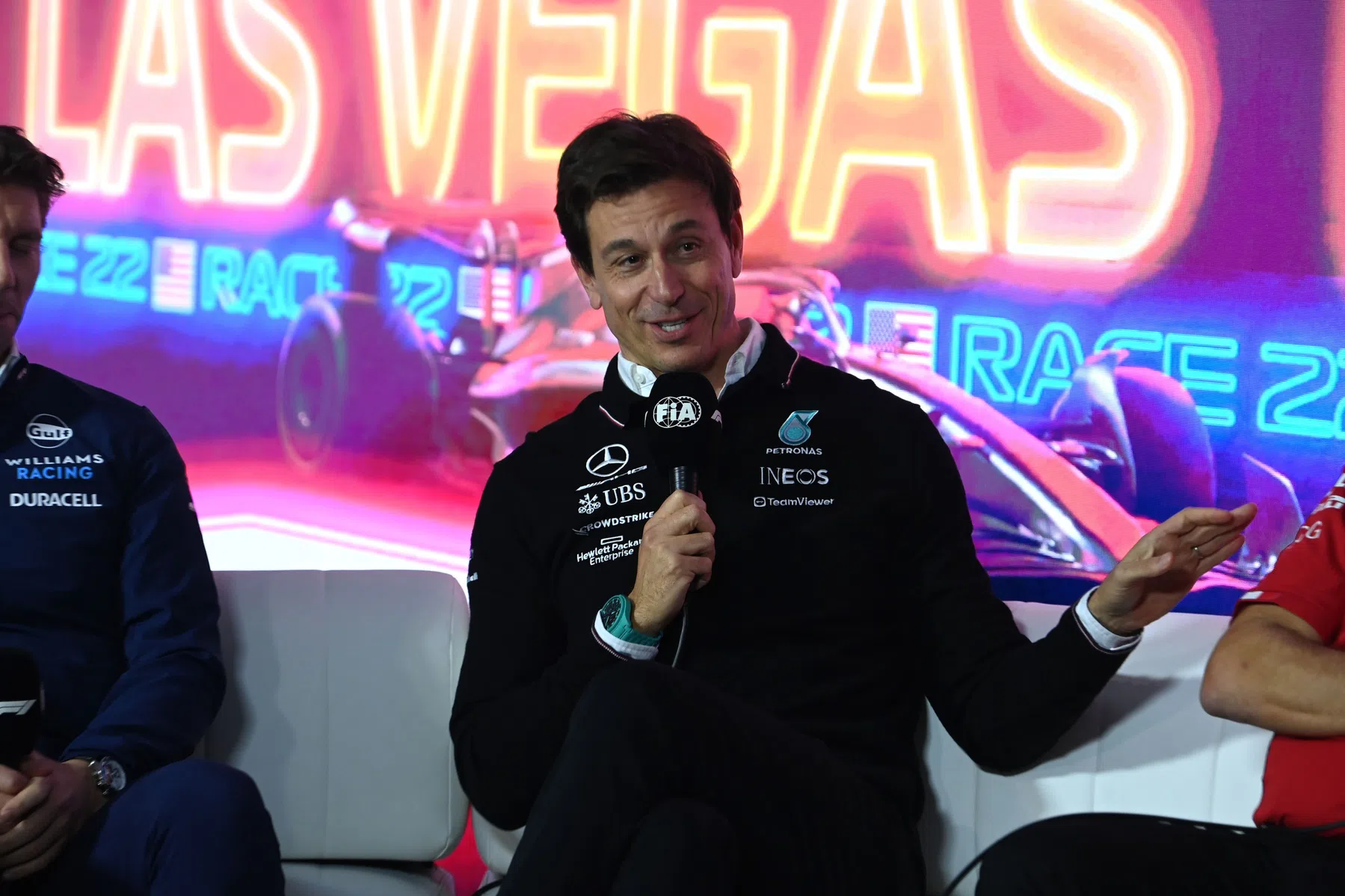 wolff takes on unhappy fans in las vegas