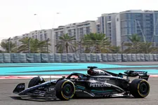 Thumbnail for article: Russell a muro con la W14 durante i test ad Abu Dhabi