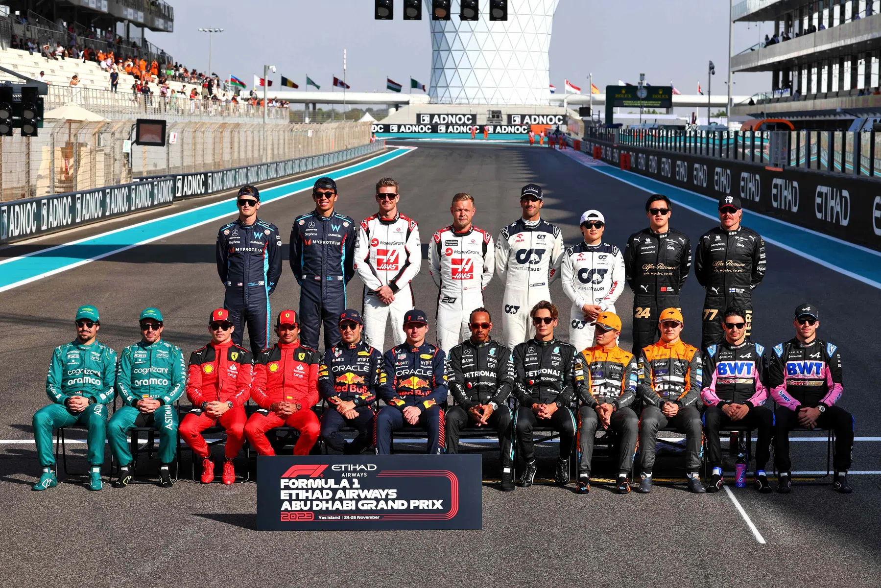 Complete line-up formule 1 coureurs 2024