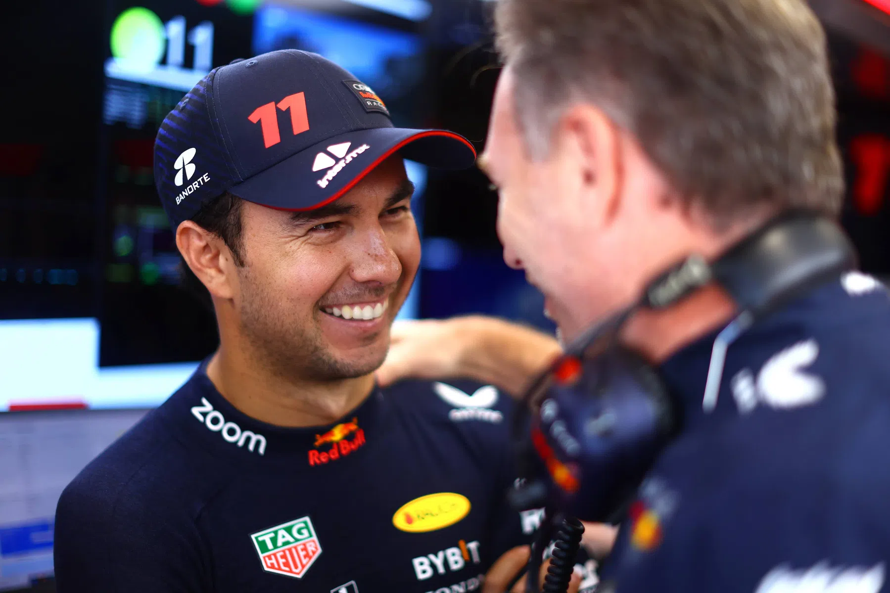 christian horner admiración sergio perez Max Verstappen Red Bull 2023 F1