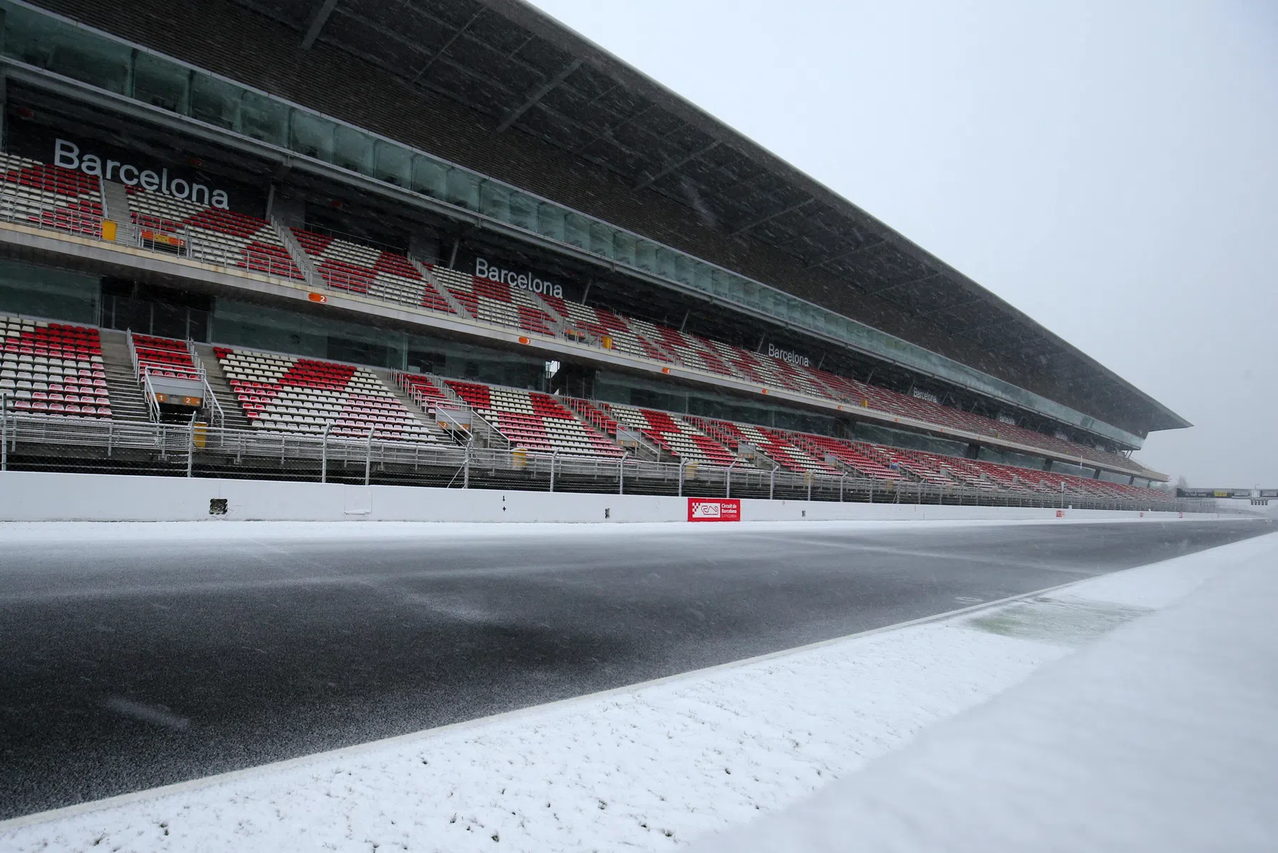 Testing in the snow in Barcelona 2018