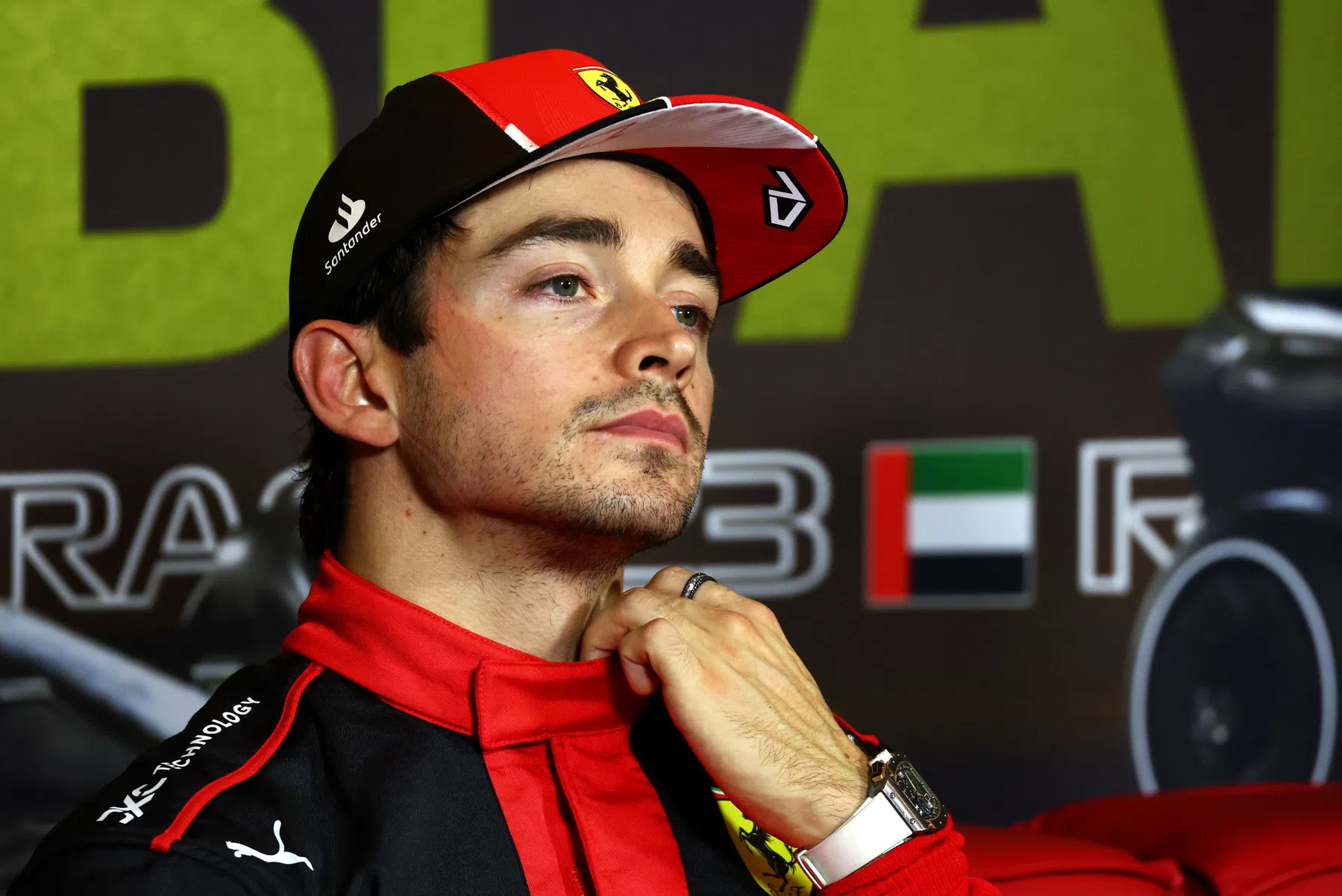 Leclerc reaction after contract extension at Ferrari F1