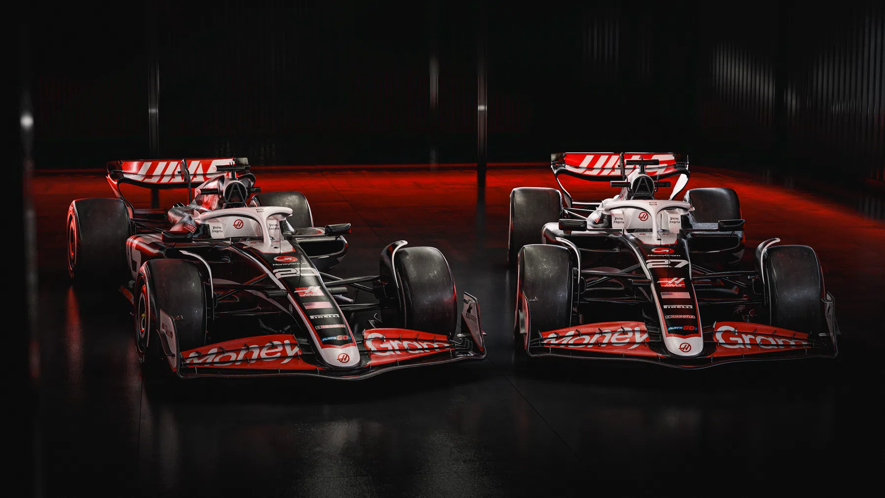 fotos da pintura do haas vf-24 para a f1 2024