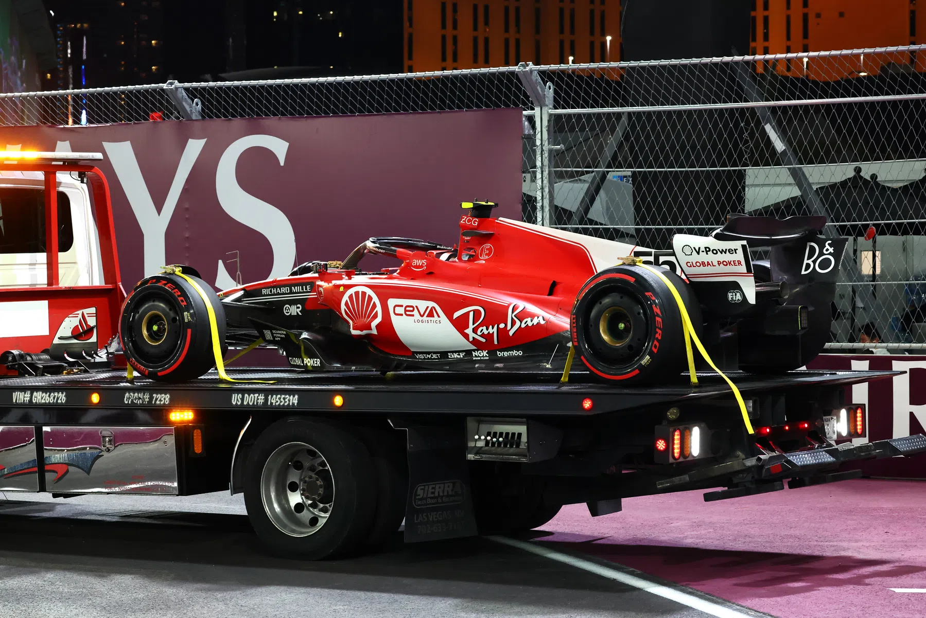 Ferrari haven't forgotten about Las Vegas damage