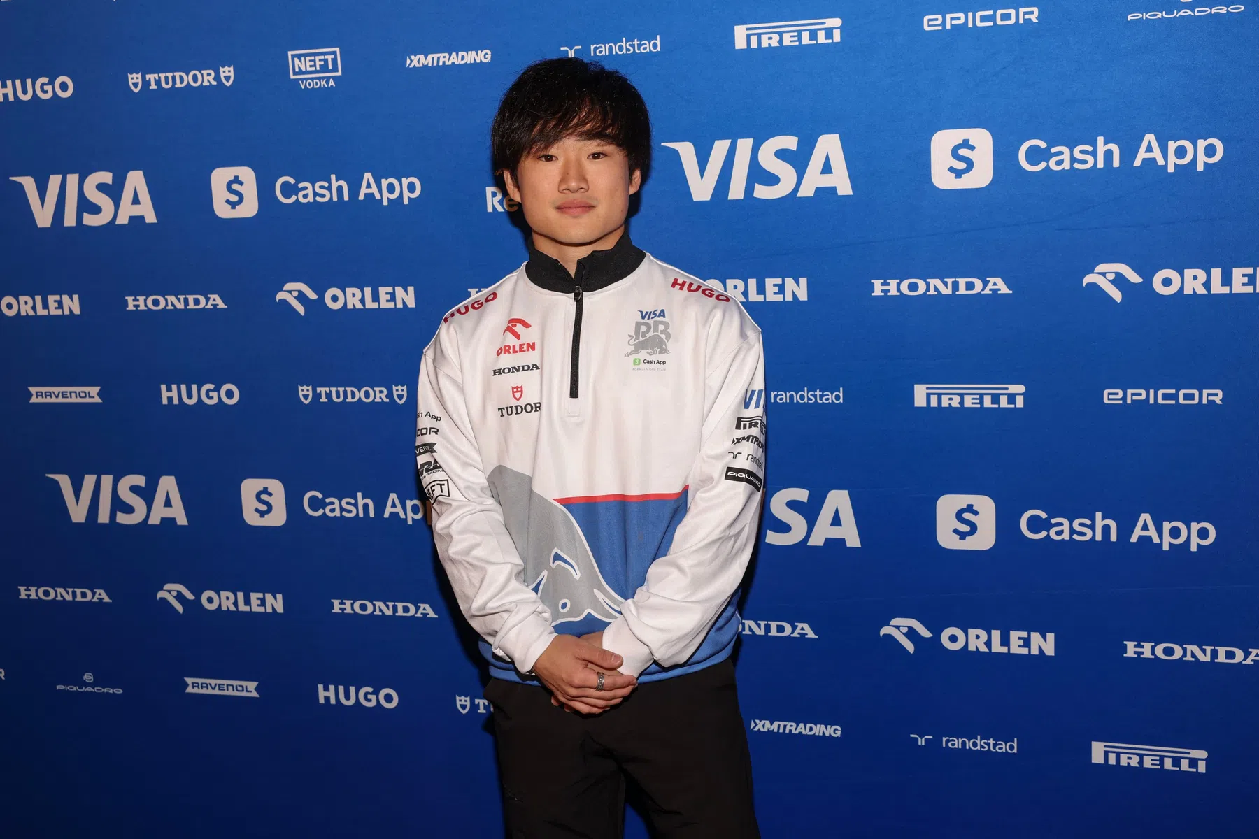 yuki tsunoda on new Visa Cash App RB car