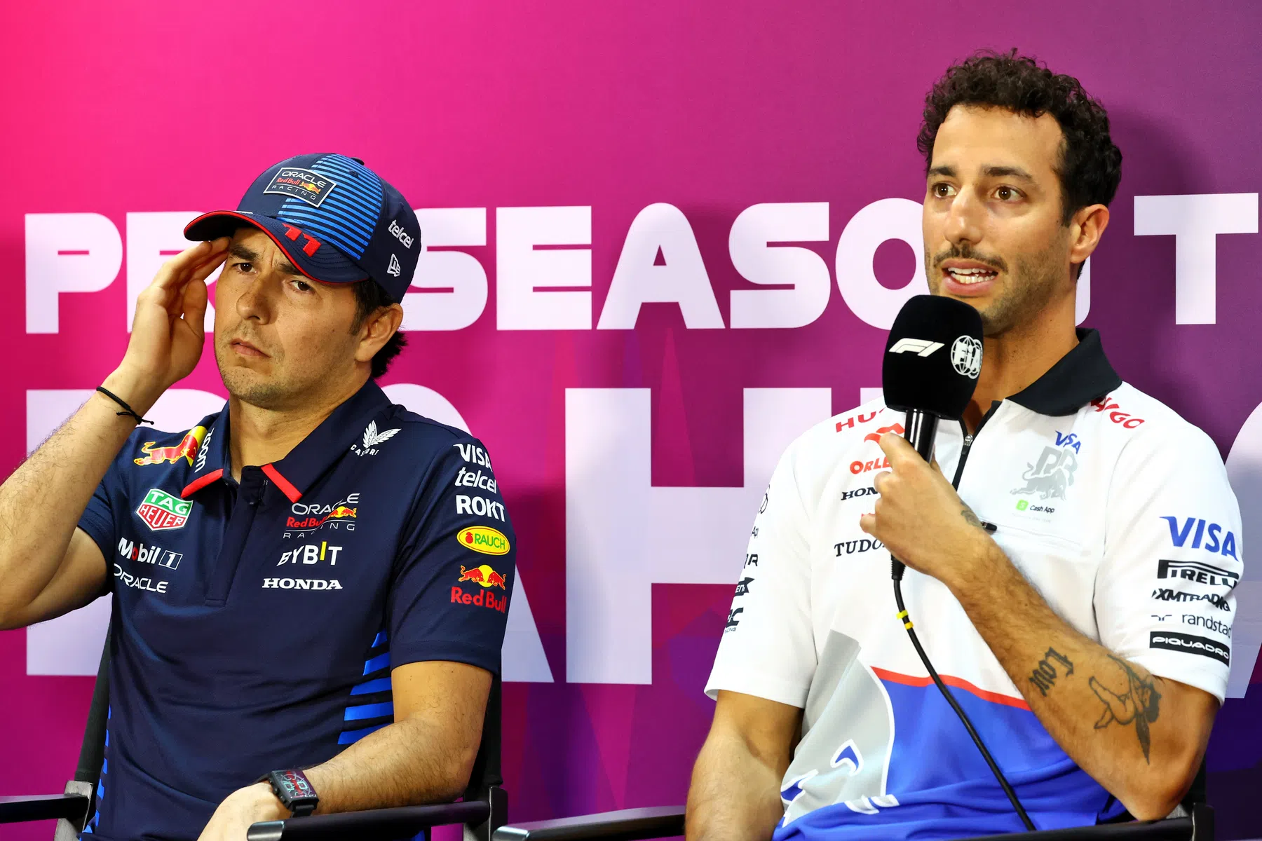 Início da silly season na F1: esta é a reação de Pérez, Sainz e Ricciardo!