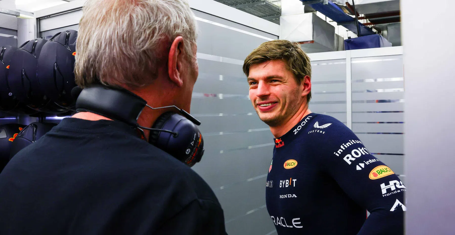 Max Verstappen reacts to Helmut Marko staying on at Red Bull